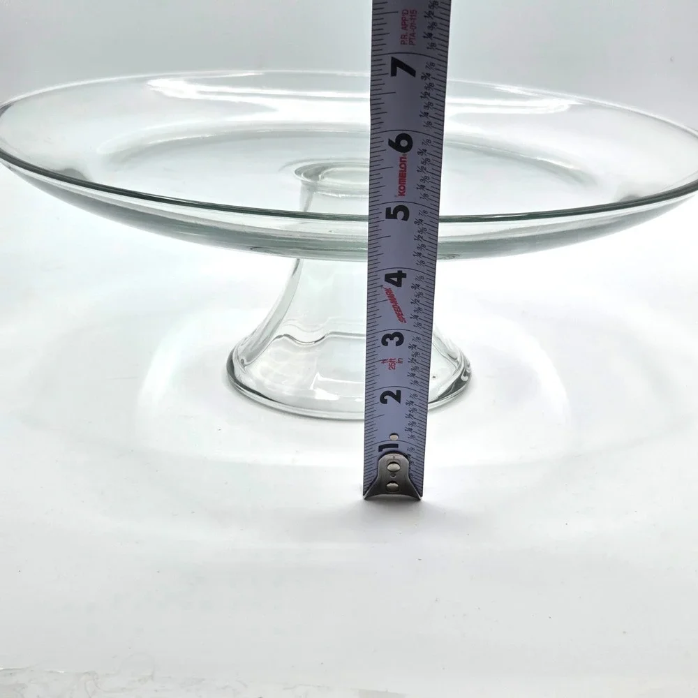 Pedestal Cake Stand with Hand Painted Poinsettias on Domed Lid  One of a Kind‎